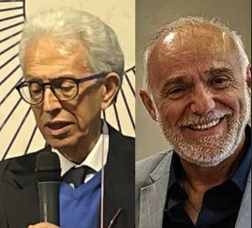 Il professor Aldo Intagliata e l'attore Giorgio Lusso