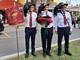 Una rappresentanza della sezione saluzzese dei Bersaglieri con al centro il presidente Piergiorgio Gianoglio