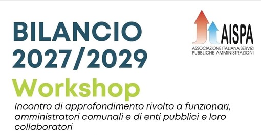 Il 14 ottobre ad Alba un workshop gratuito sul Bilancio 2027/2029 con il dott. Matteo Barbero Il 14 ottobre ad Alba un workshop gratuito sul Bilancio 2027/2029 con il dott. Matteo Barbero