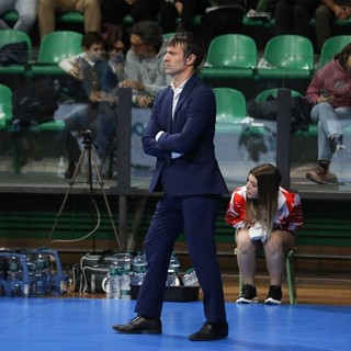 Matteo Battocchio durante la partita contro Modena (Foto Valerio Giraudo)