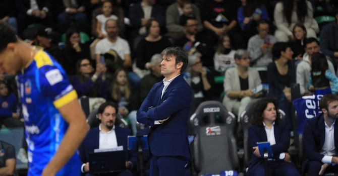 Matteo Battocchio durante la partita con Monza (Foto Beatrice Bramardi) Matteo Battocchio durante la partita con Monza (Foto Beatrice Bramardi)