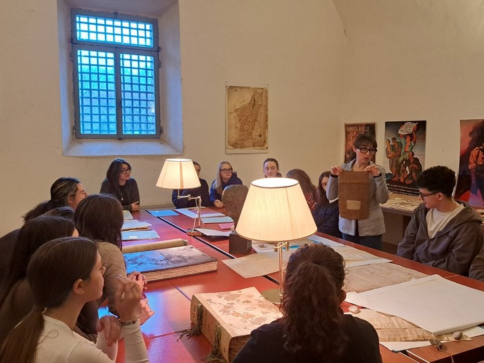 la classe 3kl del Classico Bodoni nell'archivio storico