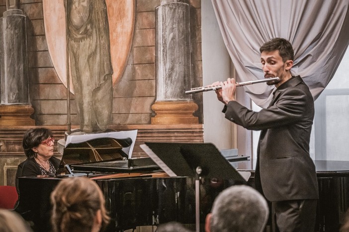 Giorgio Secchi, al flauto, e Mariangela Arnaboldi, al pianoforte, saranno protagonisti del concerto di Busca Giorgio Secchi, al flauto, e Mariangela Arnaboldi, al pianoforte, saranno protagonisti del concerto di Busca