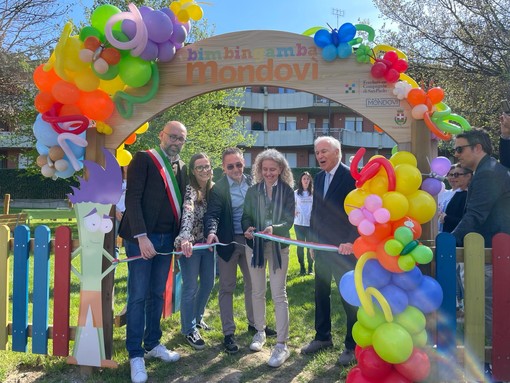 Inaugurato a Mondovì il nuovo parco &quot;Bimbingamba&quot;