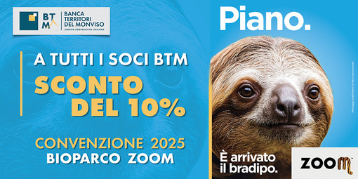 Banca Territori del Monviso e Bioparco Zoom: una nuova convenzione per i Soci BTM