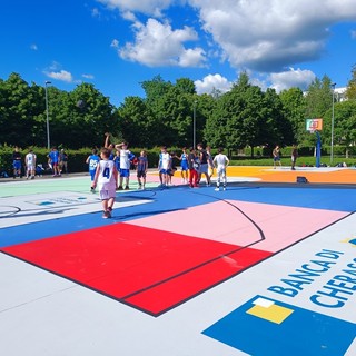 Basket Team 71 ha inaugurato il nuovo playground in piazza Lenti a Bra