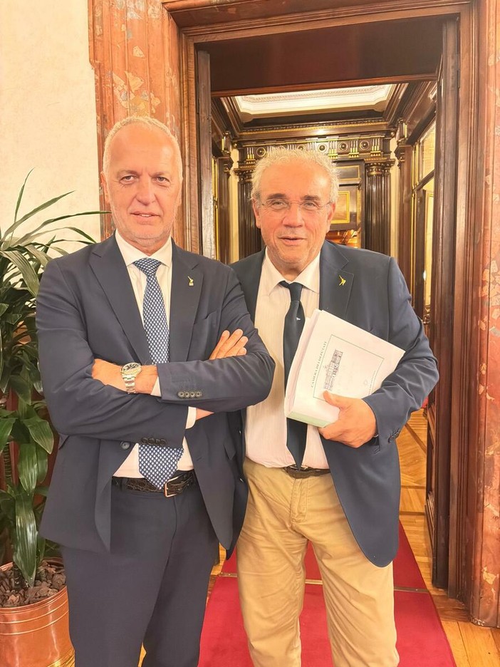 I parlamentari leghisti Giorgio Maria Bergesio e Francesco Bruzzone I parlamentari leghisti Giorgio Maria Bergesio e Francesco Bruzzone