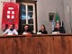 L'opposizione consiliare di Barge: da sinistra Ivo Beccaria, Valerio Alberto, Monica Veglia e Valerio Airaudo