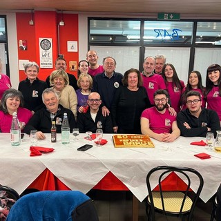 La Pro loco di Barge durante i festeggiamenti per i 50 anni dalla fondazione