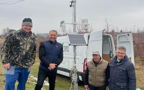Posata a Mondovì la prima delle 400 stazioni meteo-climatiche Diagram-Agrion