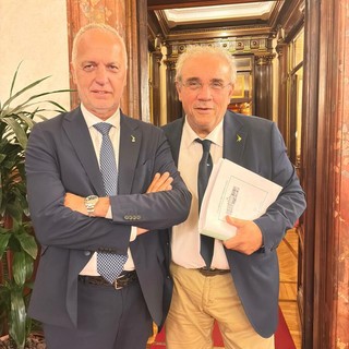 I parlamentari leghisti Giorgio Maria Bergesio e Francesco Bruzzone I parlamentari leghisti Giorgio Maria Bergesio e Francesco Bruzzone