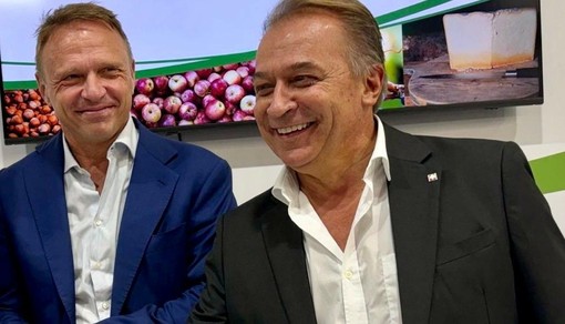 Il Ministro Lollobrigida con l'assessore Regionale Bongioanni Il Ministro Lollobrigida con l'assessore Regionale Bongioanni