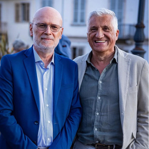 Da sinistra, Luigi Giuseppe Barbero e Danilo Rinaudo, segretario generale e presidente di Confcommercio Cuneo