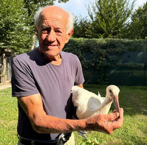 Bruno Vaschetti fondatore del Centro Cicogne e Anatidi di Racconigi nel 1985 Bruno Vaschetti fondatore del Centro Cicogne e Anatidi di Racconigi nel 1985