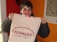 Antonella Ferrero con il logo Che mondo sarebbe senza i Ferrero