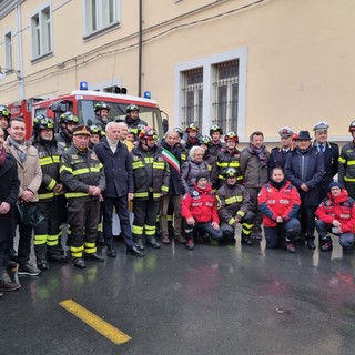 In foto i festeggiamenti dei Vigili del Fuoco di Bra per Santa Barbara