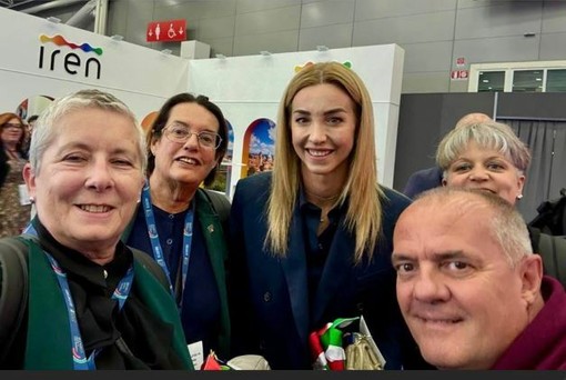 Manassero e Boselli all'ANCI Bologna con la sindaca di Genova Salis Manassero e Boselli all'ANCI Bologna con la sindaca di Genova Salis