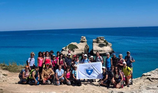 La delegazione albese lungo il cammino del Salento La delegazione albese lungo il cammino del Salento