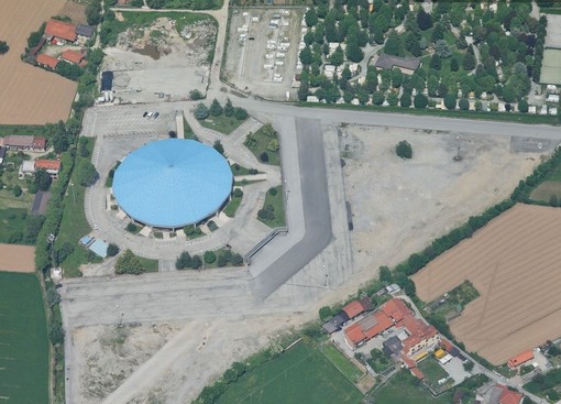 L'area del Palasport di San Rocco Castagnaretta vista da bing.com/maps