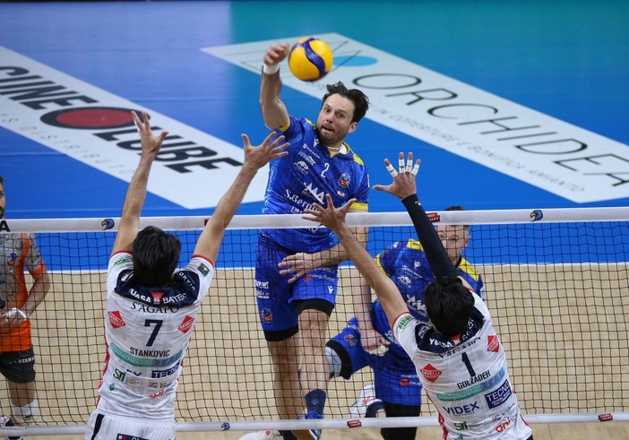 Ancora una volta l'apporto di Lorenzo Codarin è stato determinante nella vittoria di Cuneo contro Grottazzolina (Foto Valerio Giraudo)