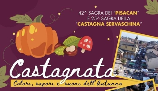 Cervasca celebra l’autunno con la 42ª Sagra del “Pisacan” e la 25ª Sagra della Castagna Servaschina