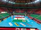 Al palasport di Cuneo il campo tricolore è pronto per ospitare la finale di Coppa Italia