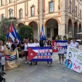 Una manifestazione per Cuba a Cuneo