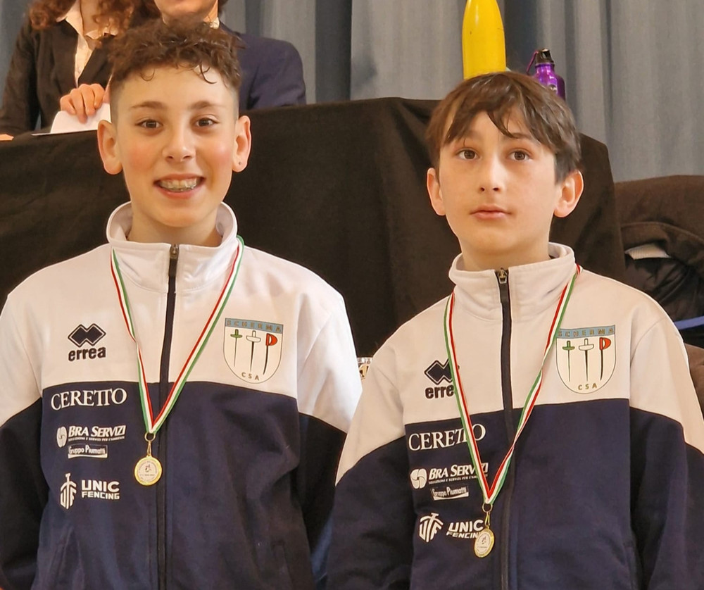 Nella foto: Centola e Giachino 5° e 6° classificati nella categoria Giovanissimi