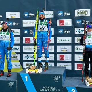 Carlotta Gautero sul gradino più alto del podio in Val Martello Carlotta Gautero sul gradino più alto del podio in Val Martello
