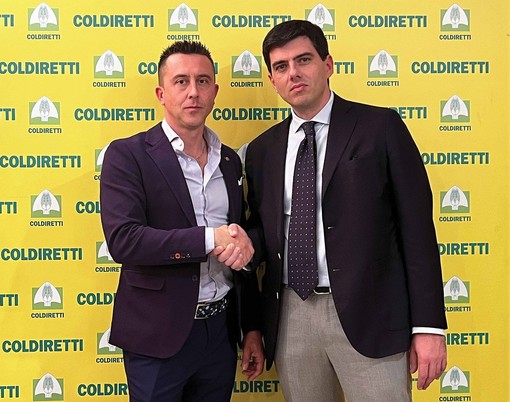 Da sinistra: Enrico Nada, presidente di Coldiretti Cuneo, e Francesco Goffredo, direttore di Coldiretti Cuneo