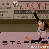 Clara Decortes in azione contro il Brescia (foto Guido Peirone)