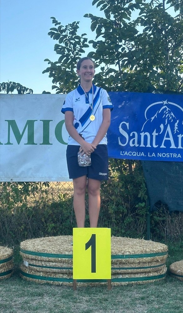 Chiara Conte, primo posto della classe juniores femminile