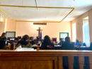 Un'aula del tribunale di Cuneo