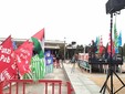 Nelle foto alcuni momenti della manifestazione tenuta in piazza Foro Boario