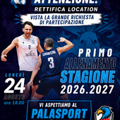 SUPERLEGA / Preseason Cuneo Volley: il via lunedì 24 agosto al Palasport, sold out in dieci giorni SUPERLEGA / Preseason Cuneo Volley: il via lunedì 24 agosto al Palasport, sold out in dieci giorni