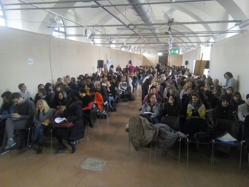 Saluzzo, partecipanti al seminario di Fabiola Casarini nelle scuderie della Ex Caserma Musso