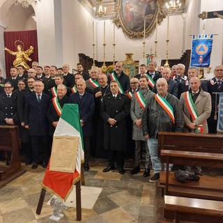 I partecipanti alla celebrazione della Virgo Fidelis a Cavallerleone