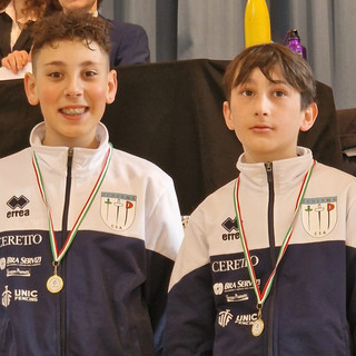Nella foto: Centola e Giachino 5° e 6° classificati nella categoria Giovanissimi