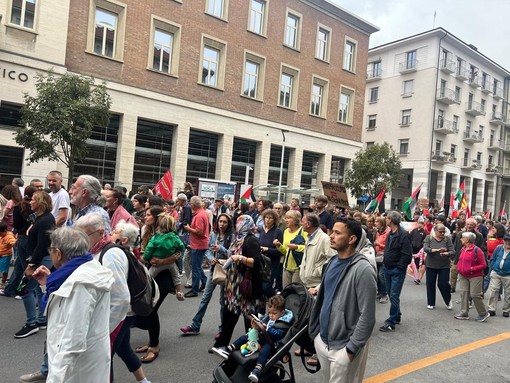 Immagine di un precedente corteo in città Immagine di un precedente corteo in città