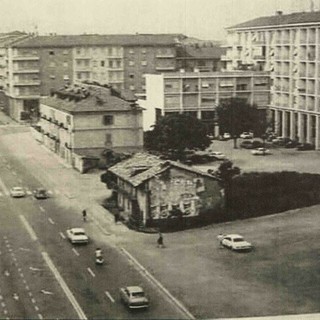 L'area di piazza Europa a metà degli Anni Sessanta in una foto d'epoca
