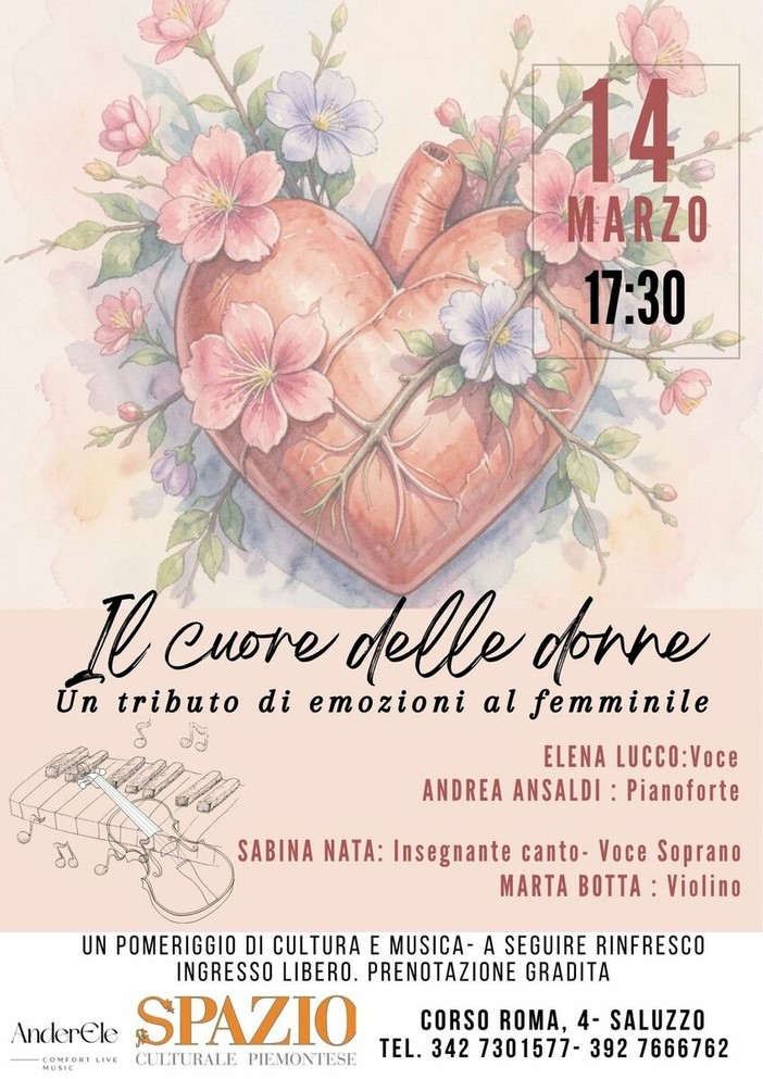 Saluzzo, il cuore delle donne: emozioni al femminile