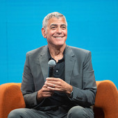George Clooney ieri a Cuneo (foto Perottino)