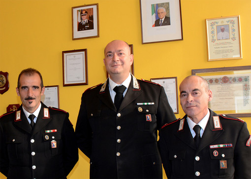Nella foto, da sinistra, il luogotenente Pier Paolo Cossu, il capitano Raffaello Ciliento e il luogotenente Marco Bonanni