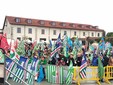 Nelle foto alcuni momenti della manifestazione tenuta in piazza Foro Boario