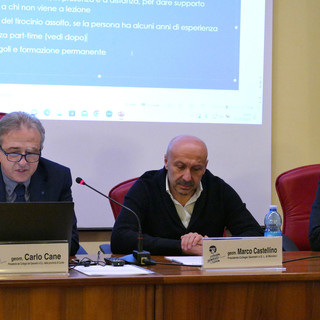 Alcuni momenti del partecipato convegno tenuto lunedì 23 gennaio presso la sede del Collegio dei Geometri e dei G.L. della Provincia di Cuneo