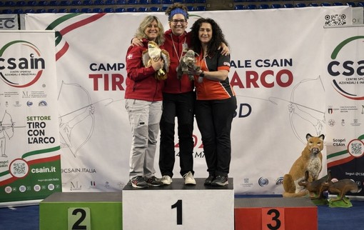 TIRO CON L'ARCO / Doppio podio per Bra ai Campionati Nazionali Indoor 3D Csain e terzo posto assoluto per Chiara Mantovanelli