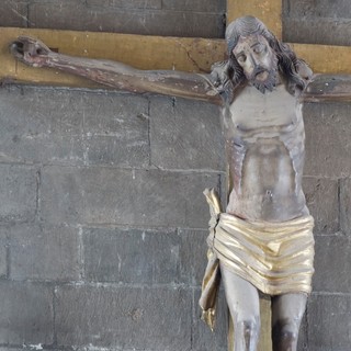 La statua del Cristo Crocifisso della Chiesa di San Giovanni a Saluzzo