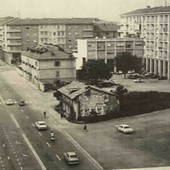 L'area di piazza Europa a metà degli Anni Sessanta in una foto d'epoca