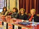 Da sinistra Vera Anfossi presidente PromoCuneo, Franca Giordano Assessore di Cuneo, Franca Benedusi autrice e Giovanna Tealdi presidente Donne per la Granda
