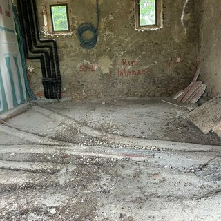Gli interni di Cascina Vecchia sono ancora da ultimare Gli interni di Cascina Vecchia sono ancora da ultimare
